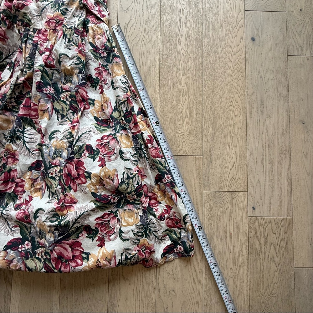Vintage Floral Off-Shoulder Dress - Picture 4 of 8